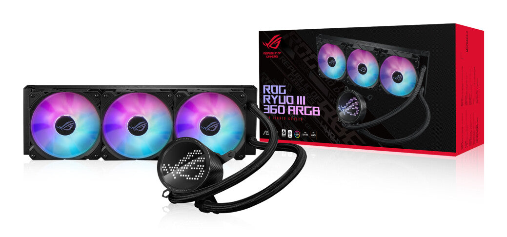 ASUS ROG Ryuo III 360 ARGB Processor Liquid cooling kit 12 cm Black