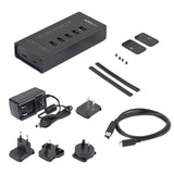 StarTech.com 7 Port USB C Hub - USB Type-C to 2x USB-C/5x USB-A - Commercial Metal USB 3.0 Hub - SuperSpeed USB 3.2 Gen 1 (5Gbps) - Self Powered - BC 1.2 Fast Charge - Mountable/Rugged