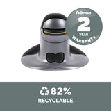 Fellowes Ambidextrous Vertical Mouse - Small Wireless