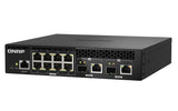 QNAP QSW-M2108R-2C network switch Managed L2 2.5G Ethernet (100/1000/2500) Power over Ethernet (PoE) Black