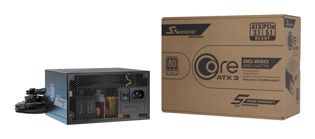 Seasonic CORE GC-850 ATX 3.1 power supply unit 850 W 20+4 pin ATX Black