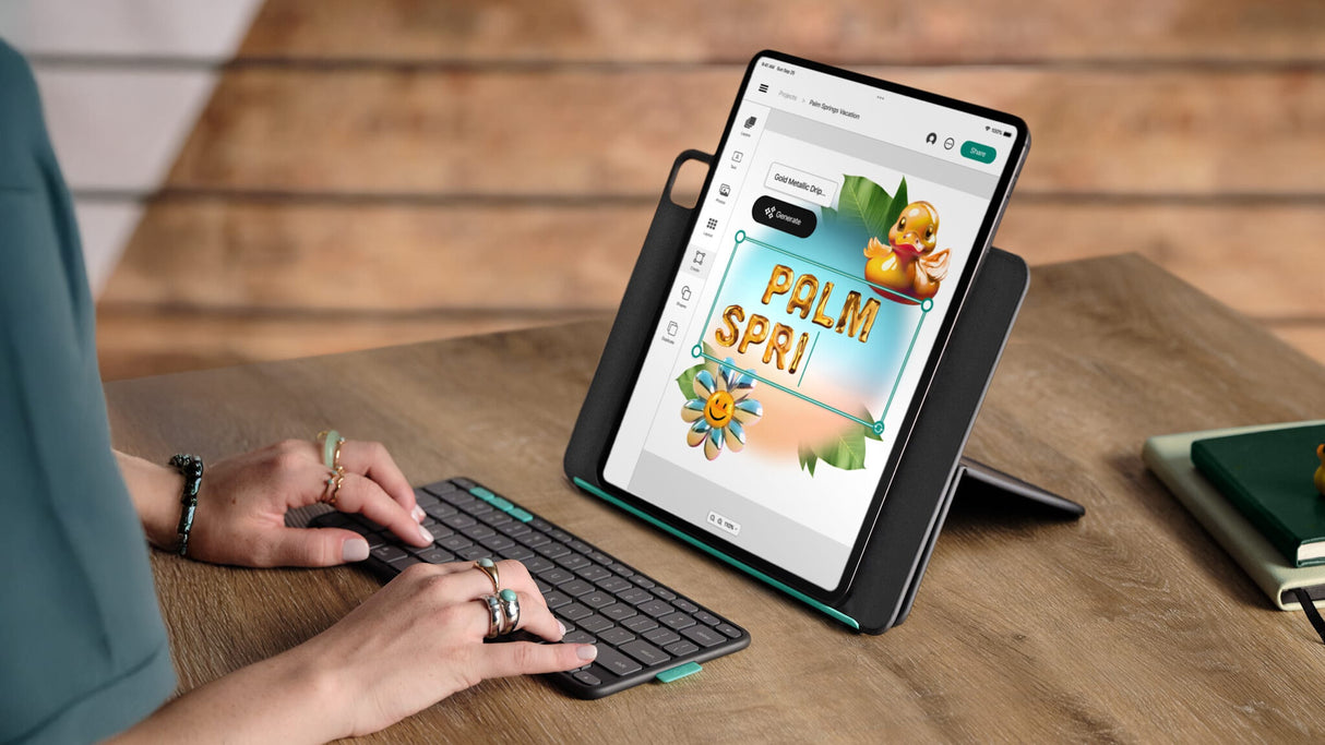 Logitech Flip Folio QWERTY Bluetooth Graphite