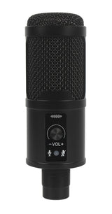 Varr Gaming USB Microphone, Tripod Stand Y Pop Filter Set, Microphone sensitivity 25m V/Pa (-36dB±2dB), Optimal sound distance 150 to 300mm max, 45° degree, USB-A to USB-B 1.5m cable included (USB-B input into microphone)