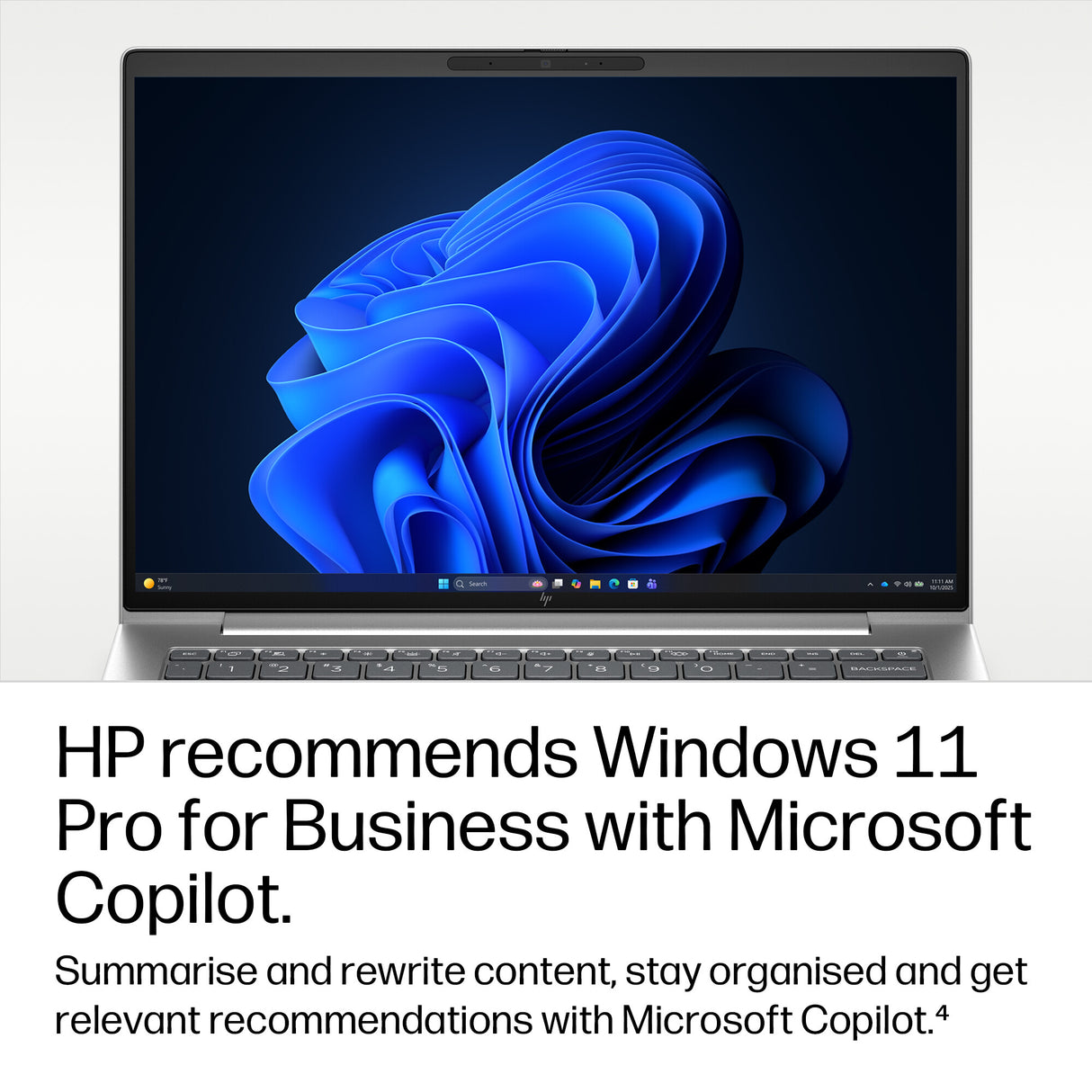 HP DW1Z7ET laptop Intel Core 5 35.6 cm (14") WUXGA 24 GB DDR5-SDRAM 512 GB SSD Wi-Fi 7 (802.11be) Windows 11 Pro AI PC Silver
