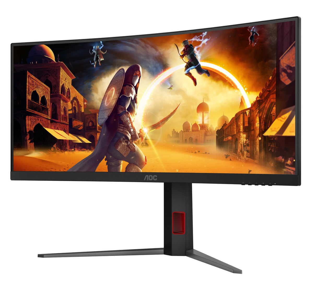 AOC G4 CU34G4Z computer monitor 86.4 cm (34") 3440 x 1440 pixels Wide Quad HD LED Black, Red