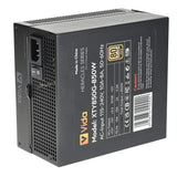 VIDA 850W Heracles Black ATX 3.1 Gaming PSU, 80+ Gold, Fully Modular, 140mm Ultra-Quiet FDM Fan, Flat Black Cables, PCIe 5.1, Power Lead Not Included
