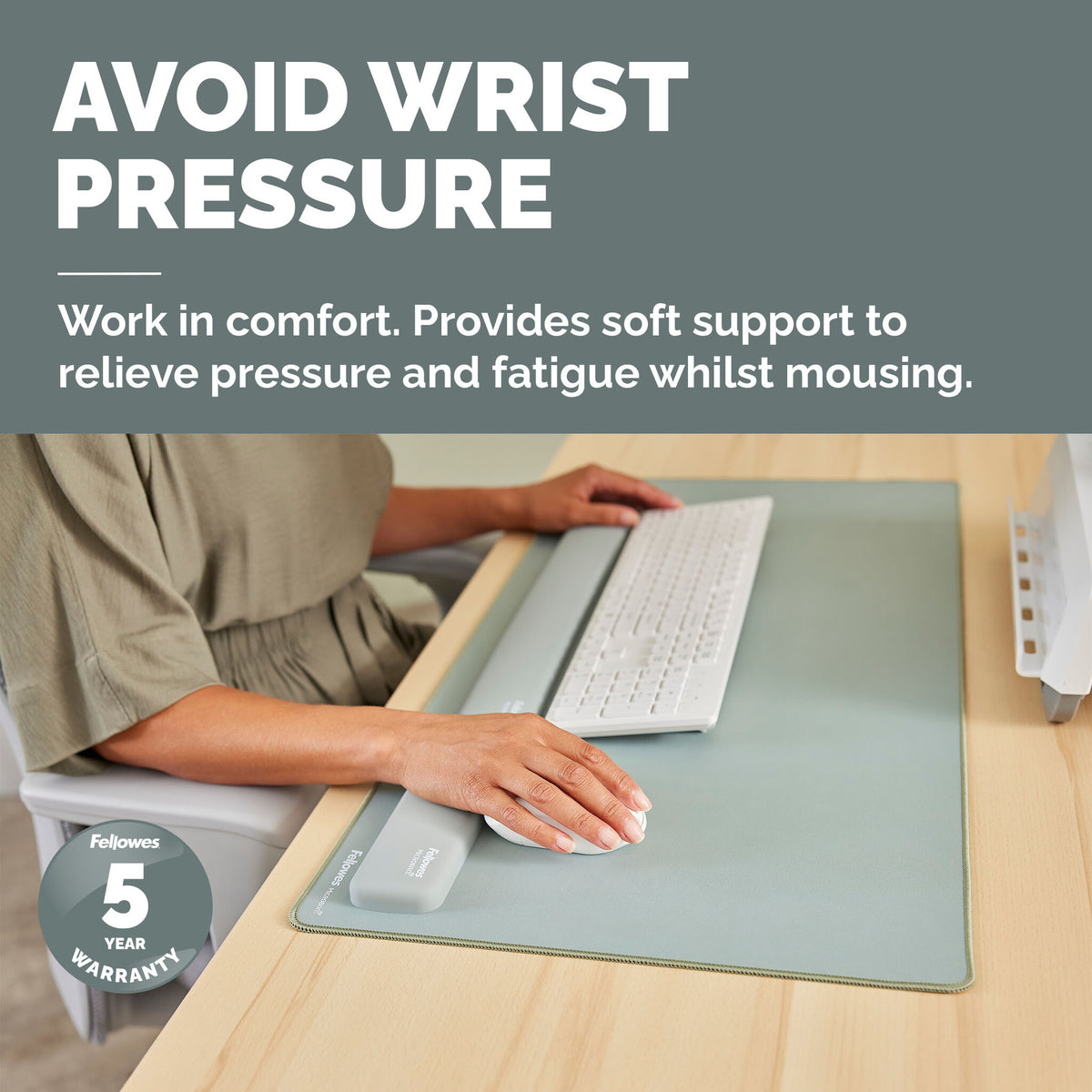 Fellowes Breyta - Wrist rest - sage