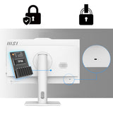 MSI Pro AP242P 14M Intel Core i5 14400 All in One PC, (8GB RAM, 512GB SSD, Windows 11PRO), 23.8 Inch IPS Screen/UHD Graphics/Type-C/USB/LAN/HDMI/DP/WiFi 6E/BT 5.3/VESA