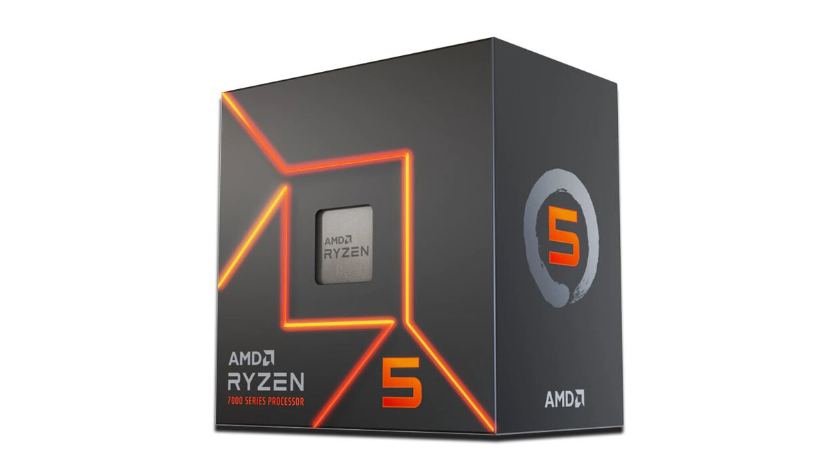 Procesador AMD Ryzen 5 7600 3,8 GHz 6 núcleos AM5, 12 subprocesos, 5,1 GHz Boost, gráficos Radeon