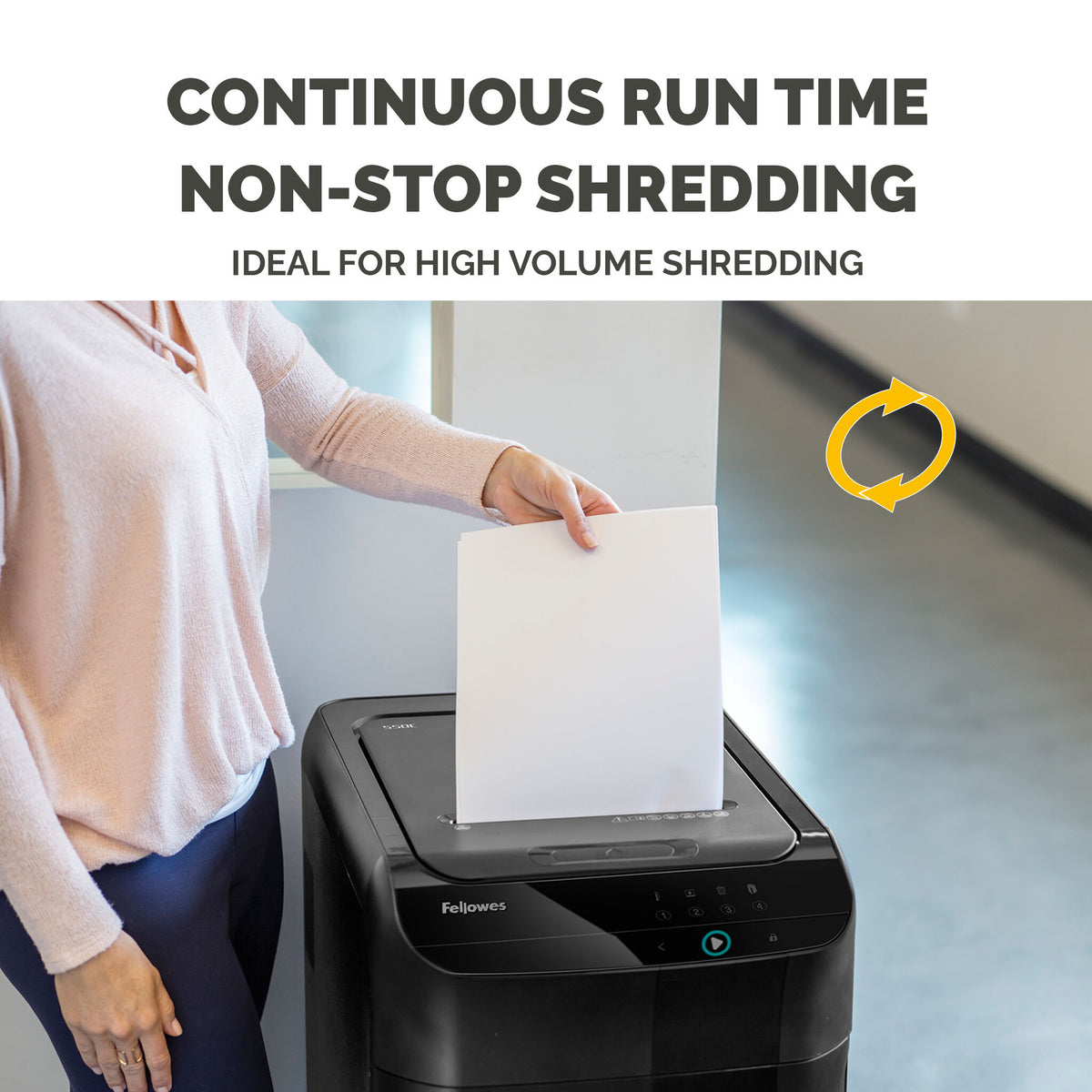 Fellowes AutoMax 550C - Shredder - cross-cut - 4 x 38 mm - P-4