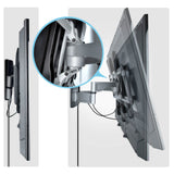 StarTech.com Heavy-Duty Articulating TV Wall Mount for up to 100-inch and 187.4lb/85kg Flat Screens, VESA 800x500, Low-Profile Bracket, TAA-Compliant