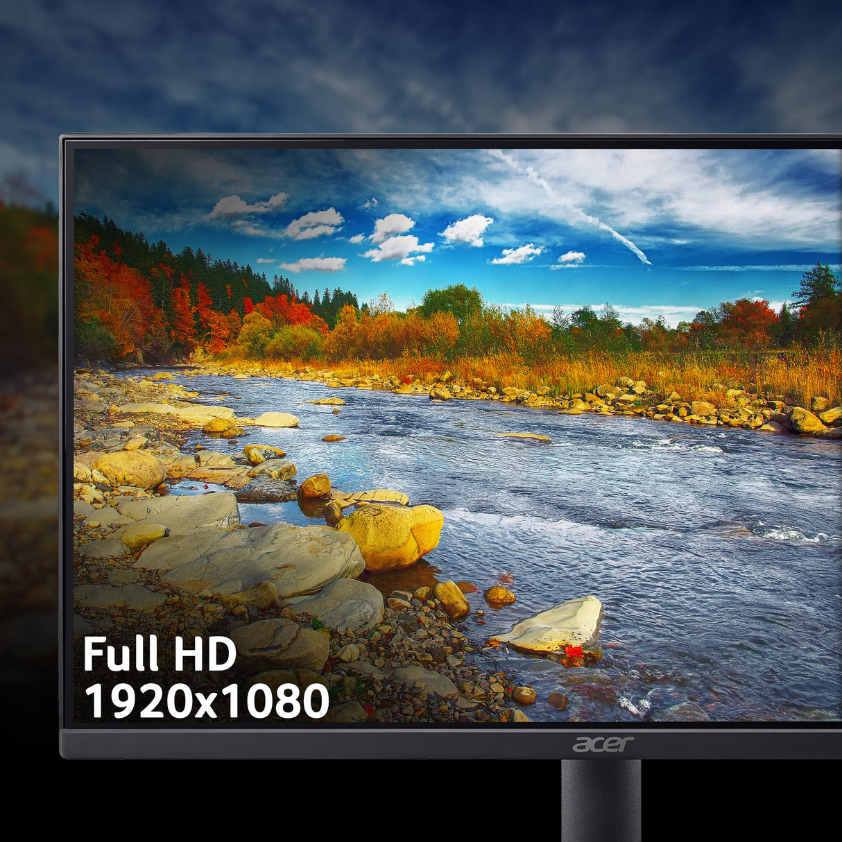 Acer EK1 EK221QJ0 - 21.5" IPS Full HD (1920x1080), 120Hz, 5ms, HDMI, VGA. Black