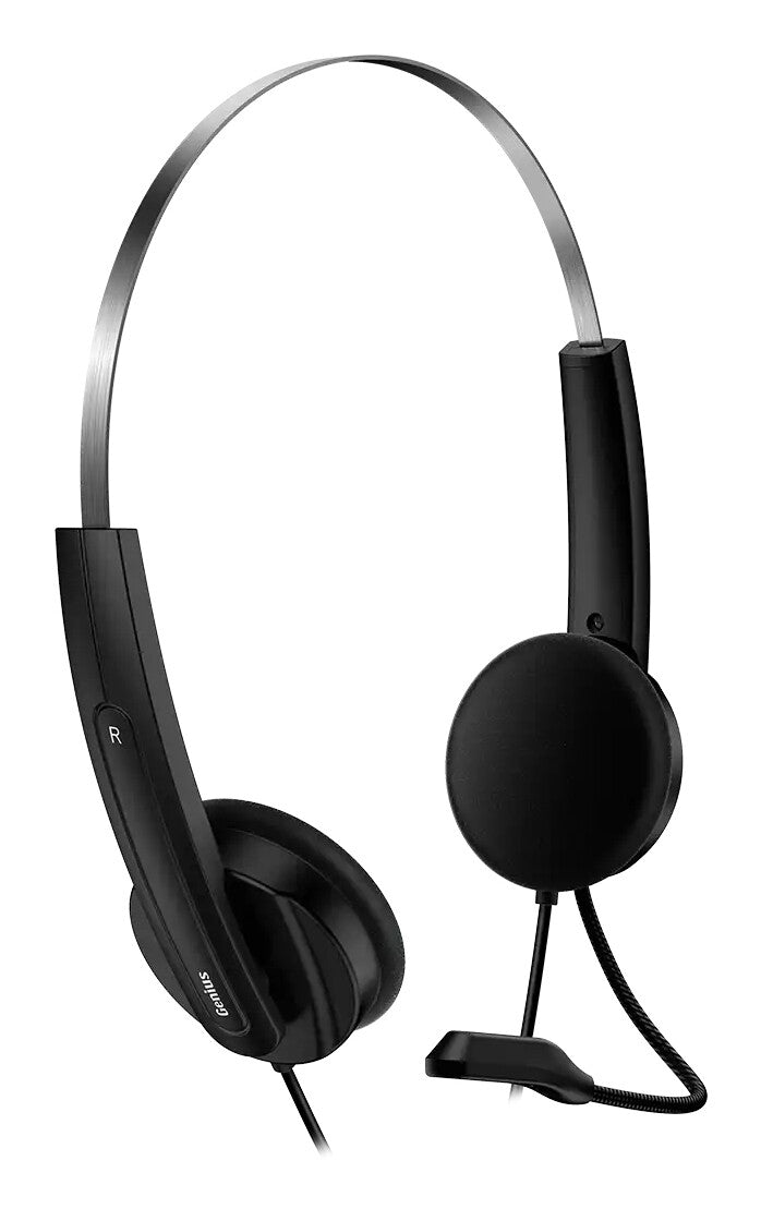 Genius HS-220U Headset Wired Head-band Office/Call center USB Type-C Black