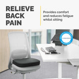Fellowes Seat Cushion for Office Chair Breyta Comfort Seat Cushion with Coccyx Cut Out