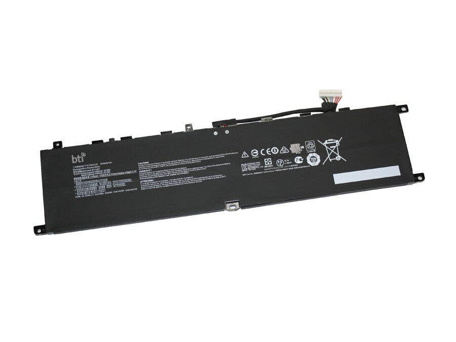 BTI 65Wh 4 cell BTY-M57 compatible battery for MSI VECTOR GP76 12UH-603ES VECTOR GP76 12UH-427BE VECTOR GP76 12UH-426NL VECTOR GP76 12UH-048BE