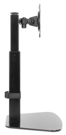 Manhattan Desk Mount for TV & Monitors (Gas Spring), Tilt/Swivel/Rotation/Height, For screens: 10" to 27", Stand Assembly, VESA compatability: 75x75 and 100x100mm - check the dimensions of the four mounting holes on back of screen to ensure it fits, Max 8
