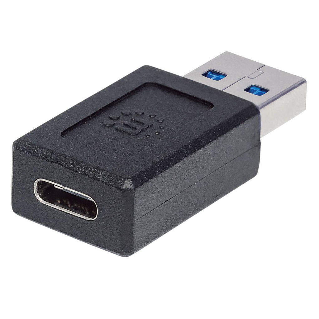 Usb Adapt Manhattan USB-C to USB-A Adapter, Female to Male, 10 Gbps (USB 3.2 Gen ...