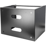 StarTech.com 8U Wall Mount Network Rack - 14 Inch Deep (Low Profile) - 19" Patch Panel Bracket for Shallow Server and IT Equipment, Network Switches - 80lbs/36kg Weight Capacity, Black