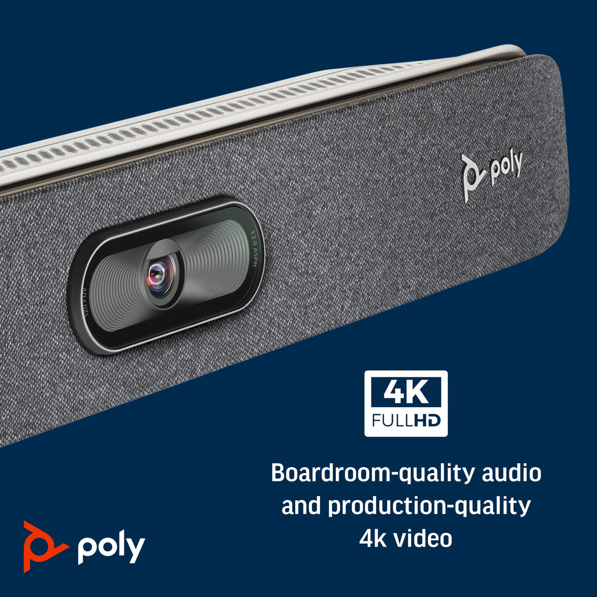 POLY Studio X30 All-In-One Video Bar with TC8 Controller Kit