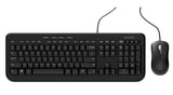 Incase Designed by Microsoft Wired Desktop 600 keyboard Mouse included Universal USB QWERTY German Black