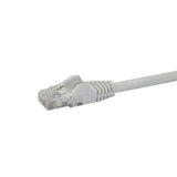 StarTech.com 75ft CAT6 Ethernet Cable - White CAT 6 Gigabit Ethernet Wire -650MHz 100W PoE RJ45 UTP Network/Patch Cord Snagless w/Strain Relief Fluke Tested/Wiring is UL Certified/TIA