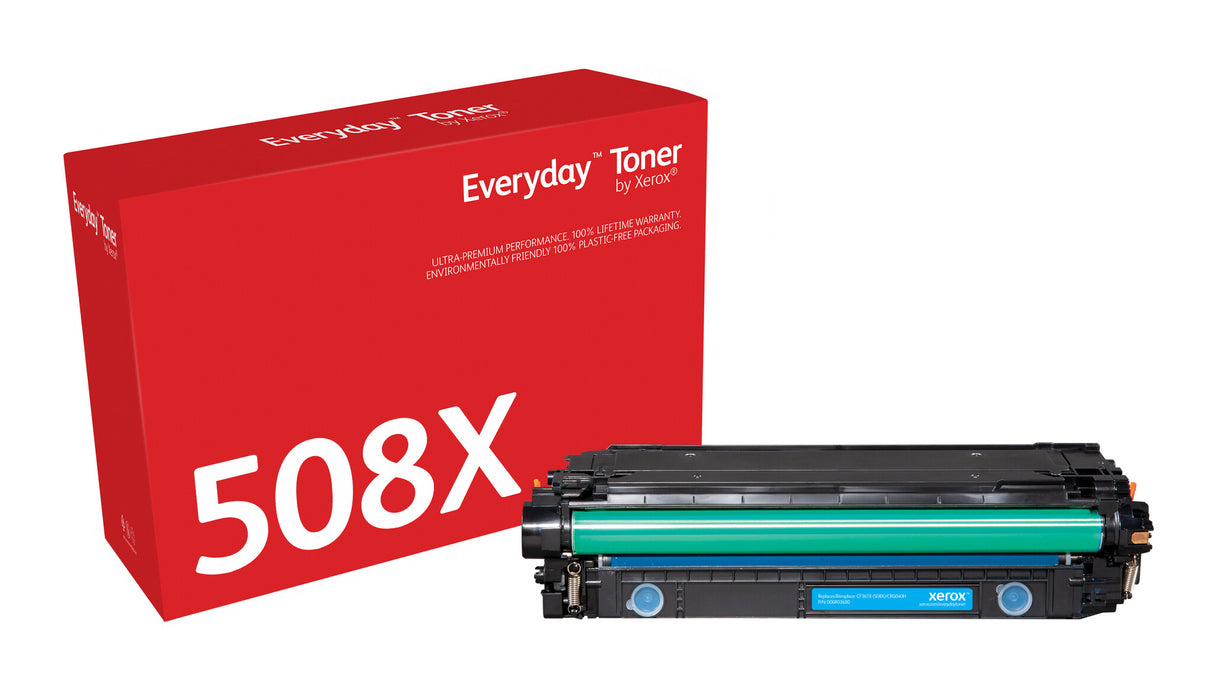 Everyday™ Cyan Toner by Xerox compatible with HP 508X (CF361X), High capacity