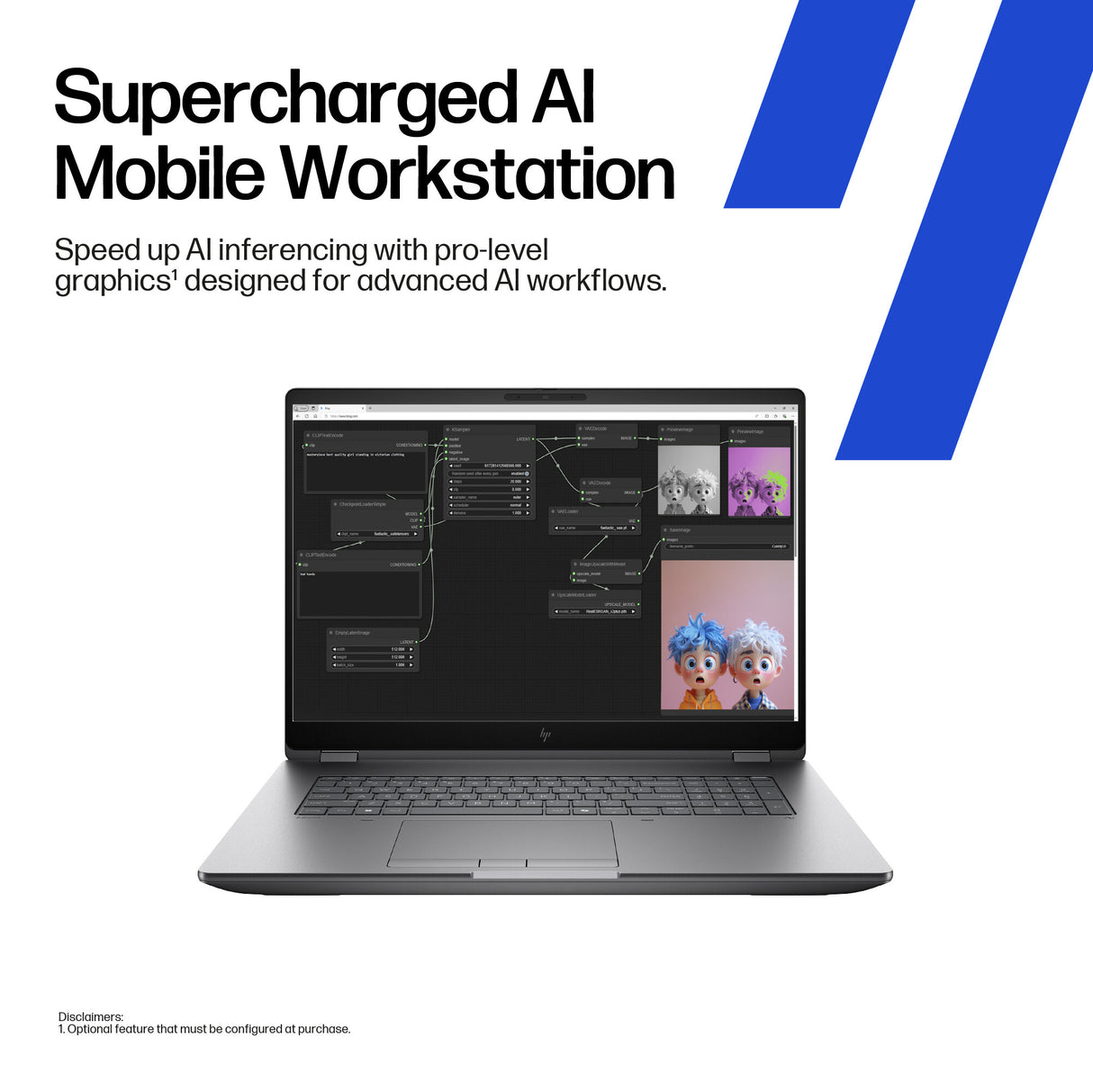 HP 98M05ET laptop Intel Core Ultra 5 255HX Mobile workstation 45.7 cm (18") WQXGA 32 GB DDR5-SDRAM Wi-Fi 7 (802.11be) Windows 11 Pro AI PC, AI Workstation