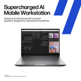 HP ZBook Fury G1i Wolf Pro Security Edition Intel Core Ultra 7 265HX Mobile workstation 45.7 cm (18") WQXGA 64 GB DDR5-SDRAM 2 TB SSD NVIDIA RTX PRO 4000 Blackwell Wi-Fi 7 (802.11be) Windows 11 Pro AI Workstation, AI PC Silver