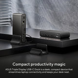 ASUS Triple Display USB-C Dock DC300 Docking USB 3.2 Gen 2 (3.1 Gen 2) Type-C Black