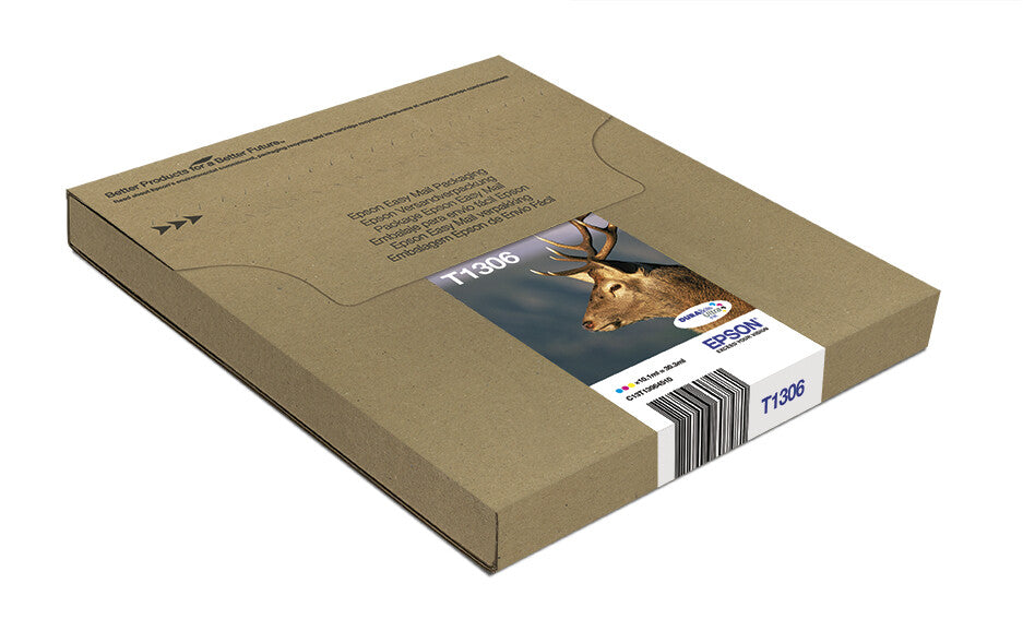 Epson Stag Multipack 3-colours T1306 DURABrite Ultra Ink EasyMail