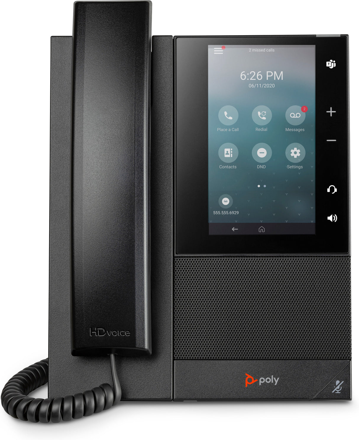 POLY CCX 500 Business Media Phone with Open SIP and PoE-enabled