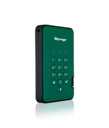 iStorage diskAshur² SSD 256GB Green | Secure Portable Solid State Drive |AES-XTS 256-bit Hardware Encryption | PIN protected | OS & Platform Independent | TAA Compliant |Brute force hack defence | Dust/Water Resistant