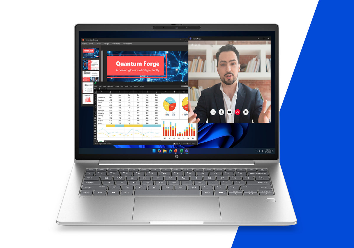 HP ProBook 4 G2i 14 AI PC Intel Core 5 320 Laptop 35.6 cm (14") WUXGA 16 GB DDR5-SDRAM 512 GB SSD Wi-Fi 6E (802.11ax) Windows 11 Pro Silver