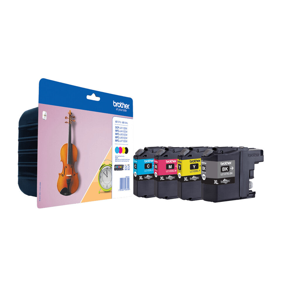 Brother LC127XLVALBP ink cartridge 4 pc(s) Original Black, Cyan, Magenta, Yellow