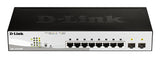 D-Link 8-Port Gigabit PoE Smart Managed Switch with 2 SFP ports