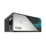 Fuente de alimentación Asus 1600W ROG Thor Titanium, totalmente modular, 80+ Titanium, PCIe 5.0, control de potencia digital, iluminación RGB, pantalla OLED, Lambda A++