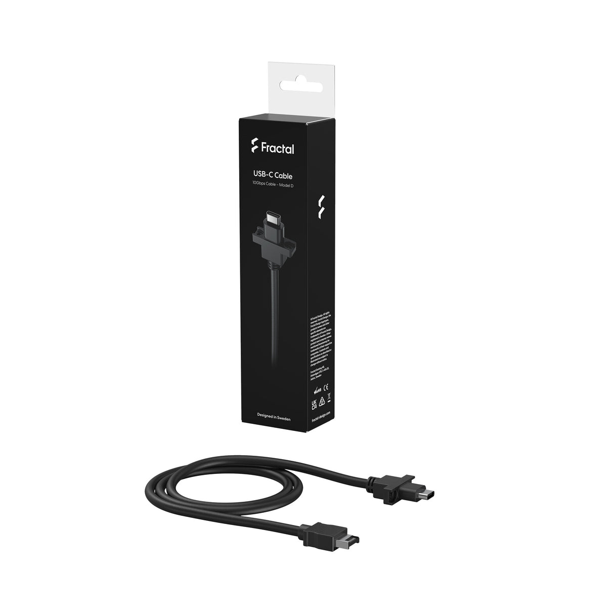 Fractal Design FD-A-USBC-001 USB cable 0.67 m 10 Gbit/s Black