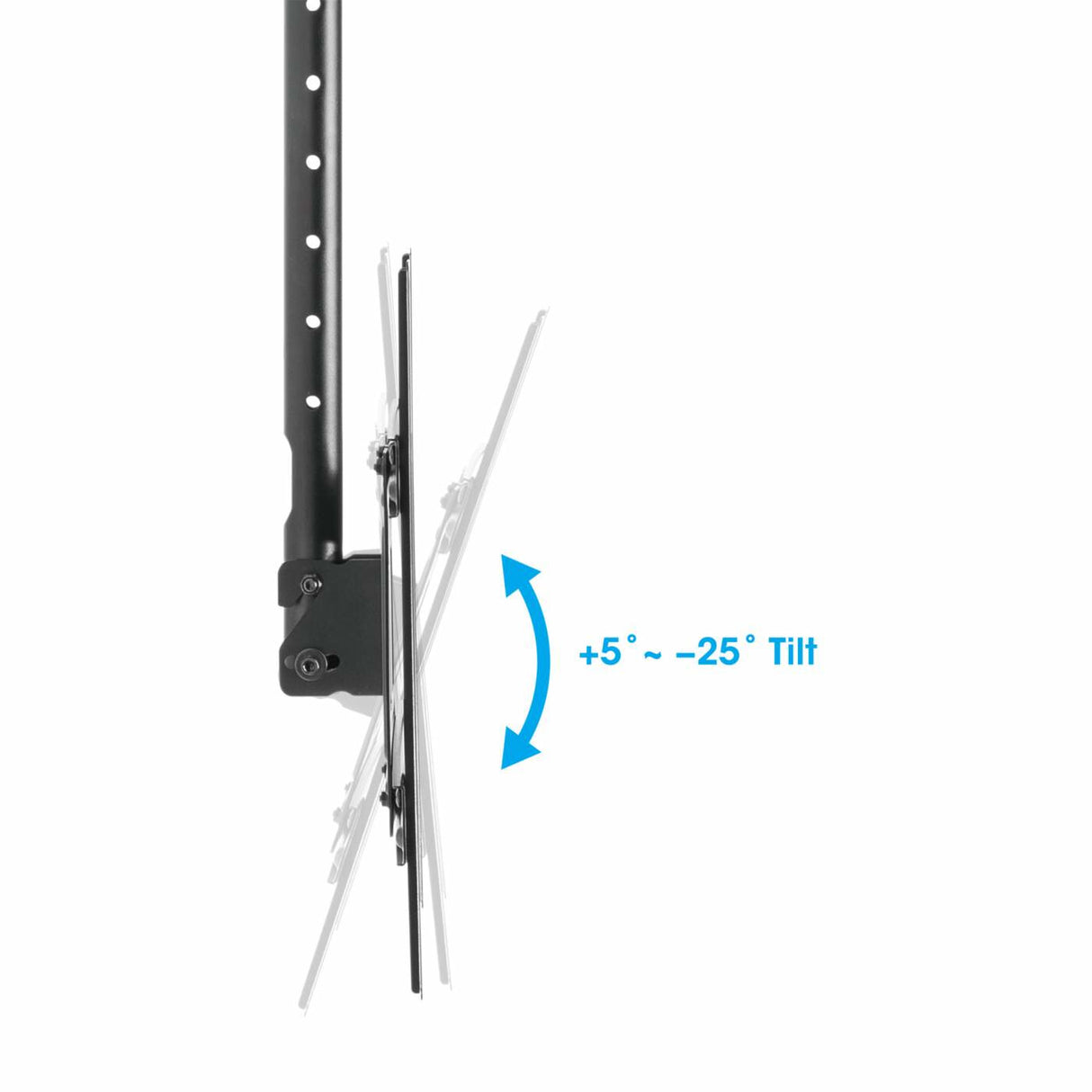 Manhattan Ceiling Mount for TV & Monitors, For screens: 37" to 65", Adjustable height: 70-157 cm, VESA compatability: all between 200x200 to 600x400mm - check the dimensions of the four mounting holes on back of screen to ensure it fits, Max 50kg, LFD, Br