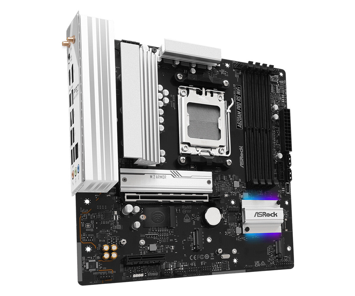 Asrock A620AM Pro RS WiFi AMD A620A Socket AM5 micro ATX