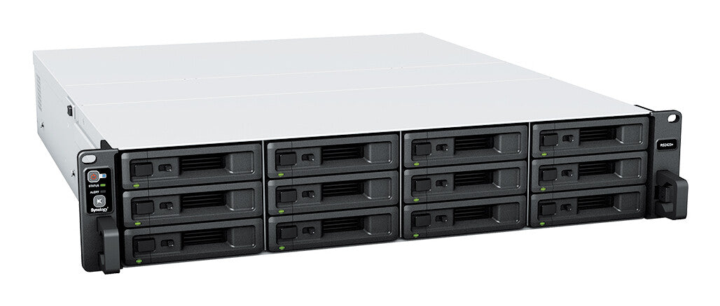 Synology RackStation RS2423+ NAS Rack (2U) Ryzen Embedded V1780B 8 GB DDR4 144 TB HDD DiskStation Manager Black