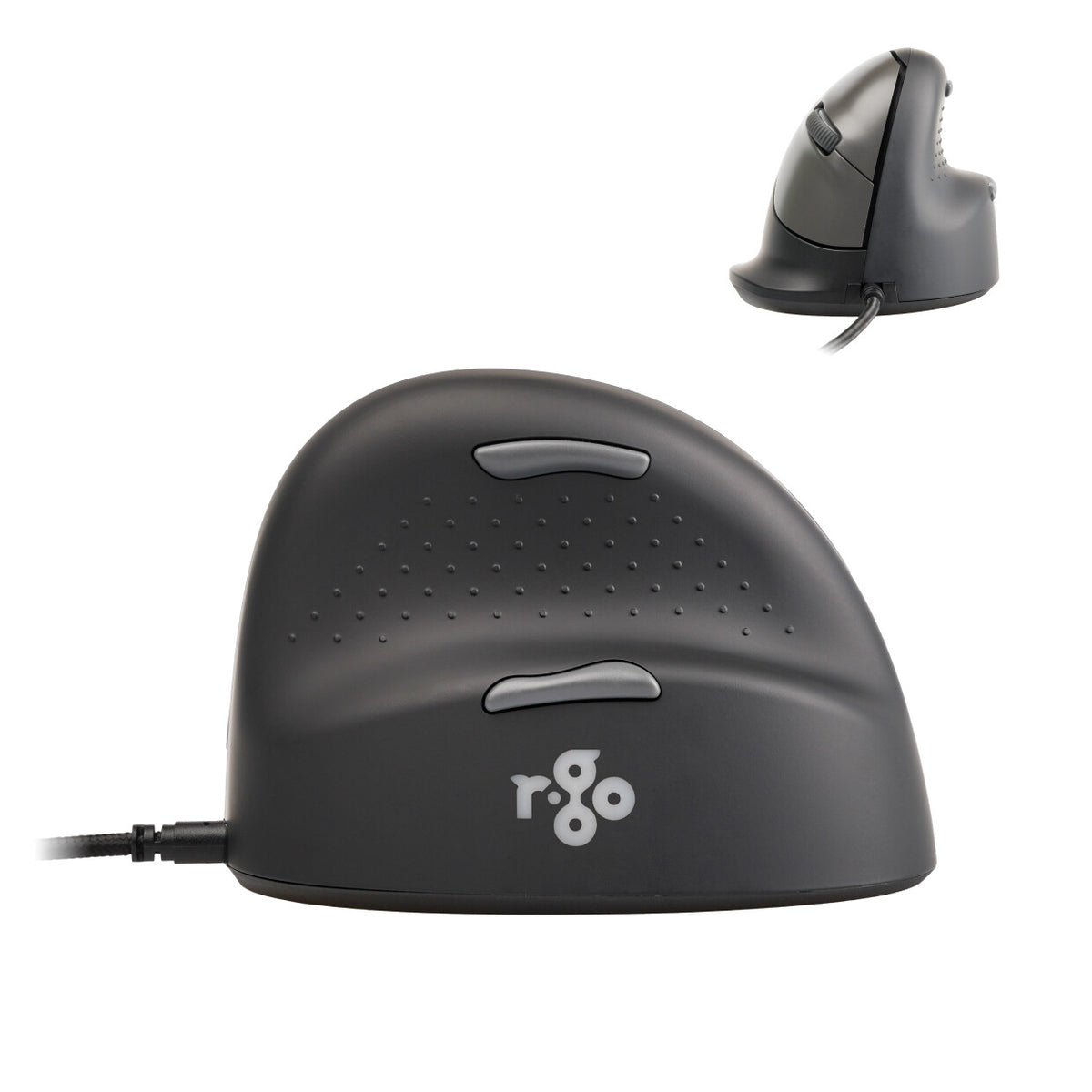 R-Go Tools Ergonomic mouse R-Go HE Break with break software, medium (hand size 165-185 mm), right-handed, Wired, black