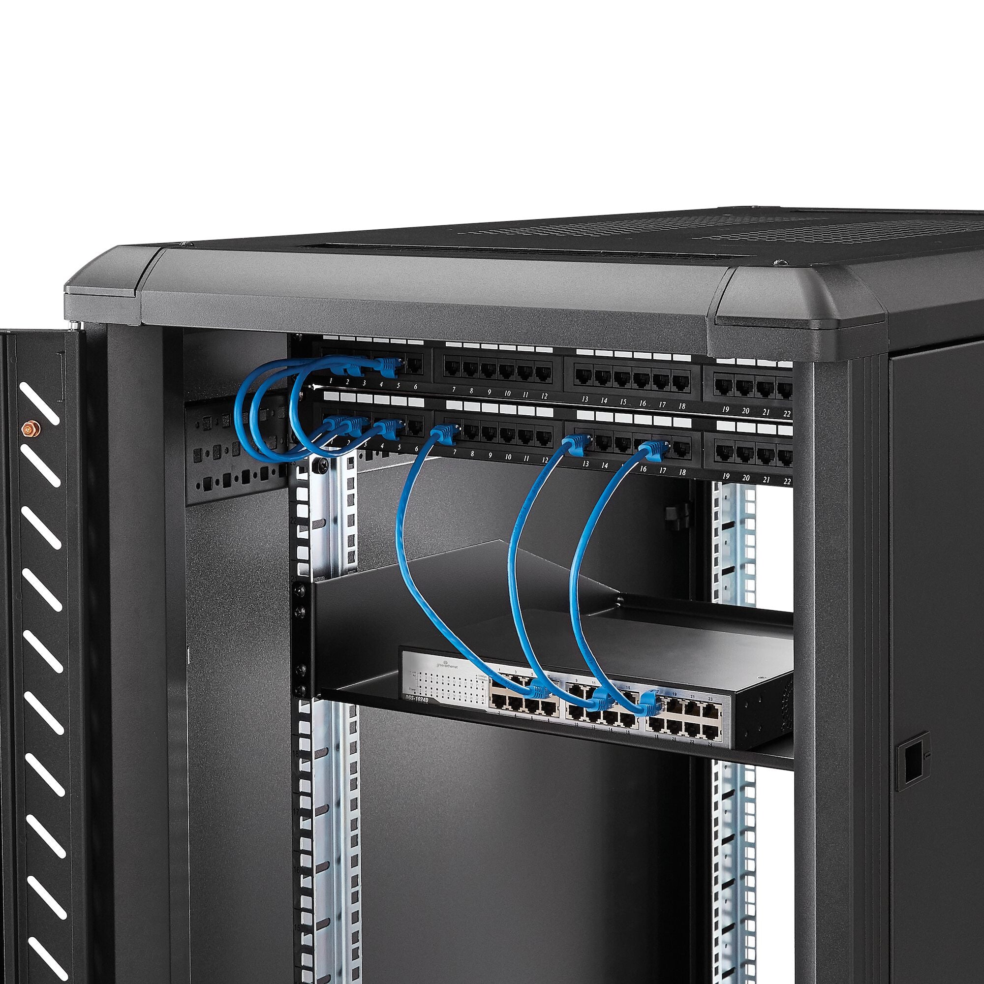 Dual Fed Server Rack StarTech.com 2U Server Rack Shelf - Universal Rack Mount Cantilever Sh ...