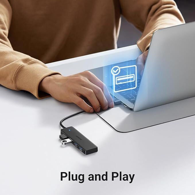 Ugreen USB 3.0 4-PORT HUB USB-A TO 4XUSB Docking USB 3.2 Gen 1 (3.1 Gen 1) Type-A