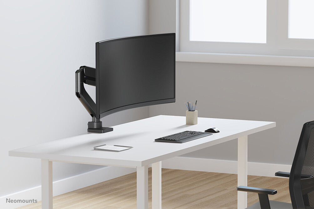 Neomounts DS70PLUS-450BL1 Monitor arm 17-49" - gas spring - Topfix - 180°-stop