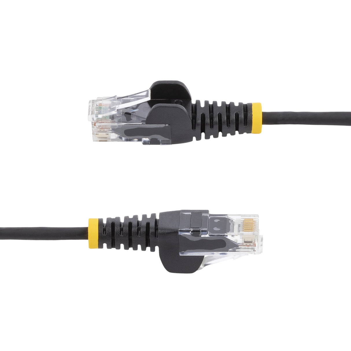 StarTech.com 7m Black Slim CAT6 Ethernet Cable, Snagless, 100W PoE, UTP, LSZH, 28AWG Pure Bare Copper Wire, Slim RJ45 Network Patch Cord w/Strain Reliefs, Fluke Tested