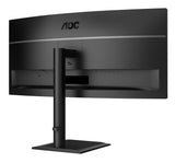 AOC E4 CU34E4CV computer monitor 86.4 cm (34") 3440 x 1440 pixels UltraWide Quad HD LCD Black