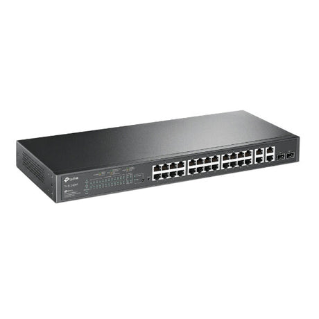 TP-Link JetStream TL-SL2428P network switch Managed L2 Fast Ethernet (10/100) Power over Ethernet (PoE) 1U Black