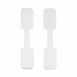 StarTech.com 3.5in (9cm) Cable Labels, 100 Pack, White, Hook-to-Hook Fastener Cable Tags, Write-On Cord Labels for Cable Management, Cord Identification Tags