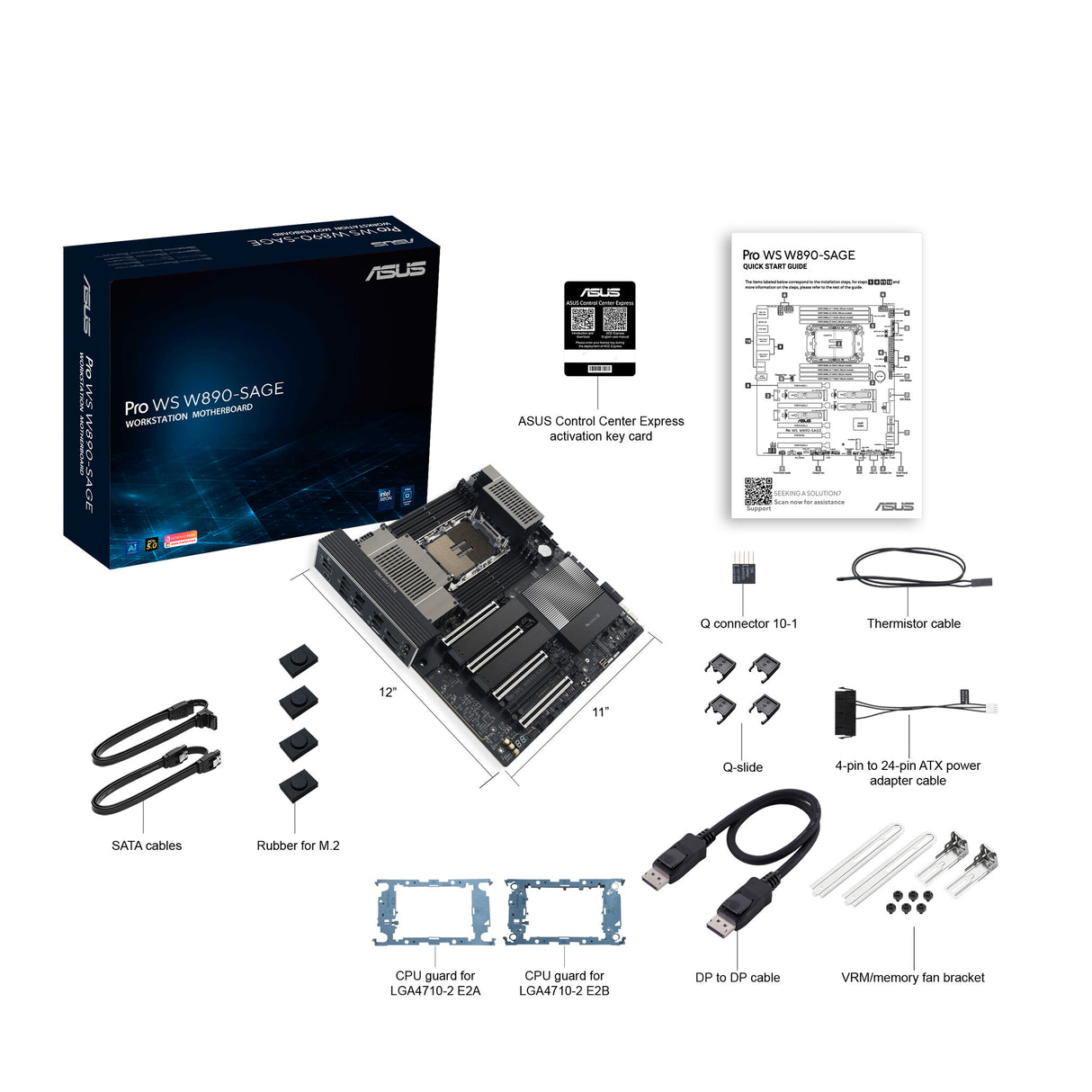ASUS PRO WS W890-SAGE Intel W890 LGA 4710-2 CEB