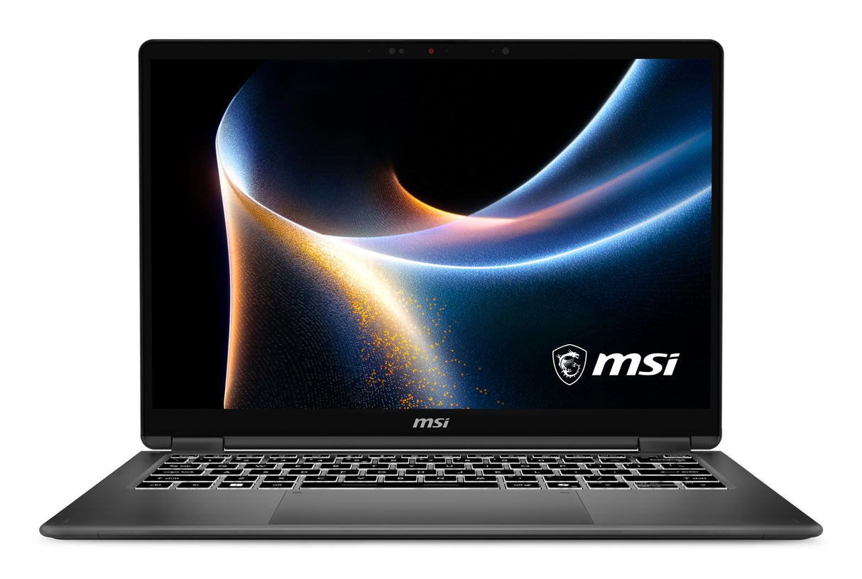 MSI Prestige 14 FLIP AI+ D3MTG-076UK Intel Core Ultra 7 355 Hybrid (2-in-1) 35.6 cm (14") Touchscreen Full HD+ 32 GB LPDDR5x-SDRAM 1 TB SSD Wi-Fi 7 (802.11be) Windows 11 Home Grey
